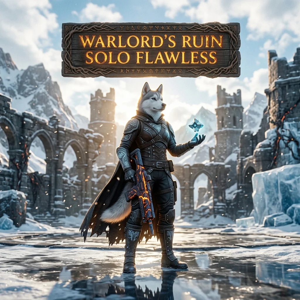 Promotional image representing the Warlord’s Ruin Solo Flawless Boost service in Destiny 2.