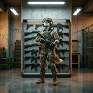 Ilustracija začetnega orožja, razvrščenega za primerjavo v igri WARDOGS.