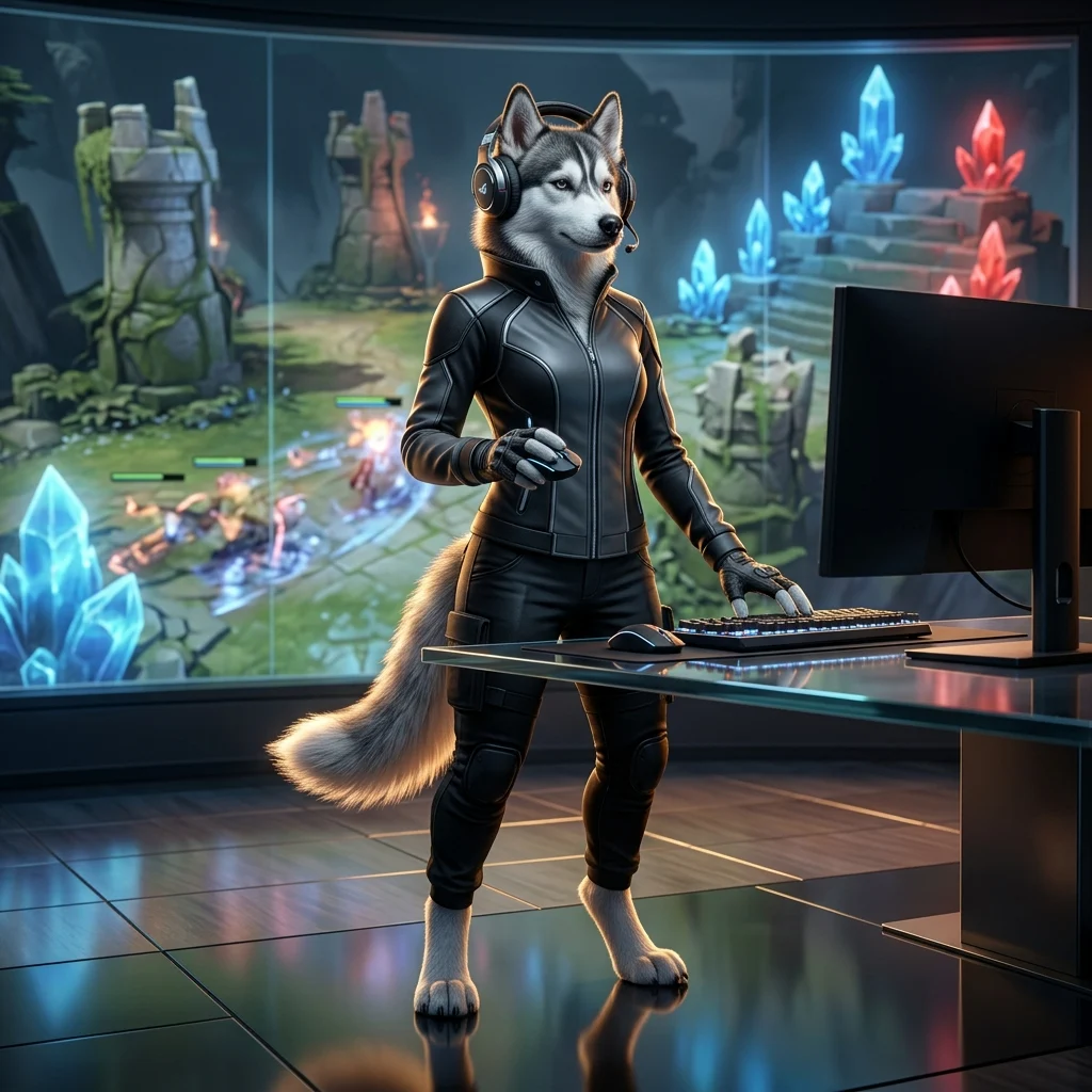 عمل فني يعبّر عن خدمات رفع التصنيف وإدارة الحسابات في لعبة Dota 2 دون ظهور نصوص أو شعارات واضحة.
