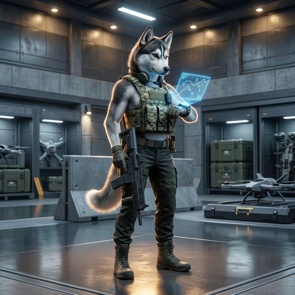 عمل فني مرتبط بدليل المبتدئين في WARDOGS، يعرض أجواء اللعبة بصورة عامة من دون نصوص أو لافتات قابلة للقراءة.