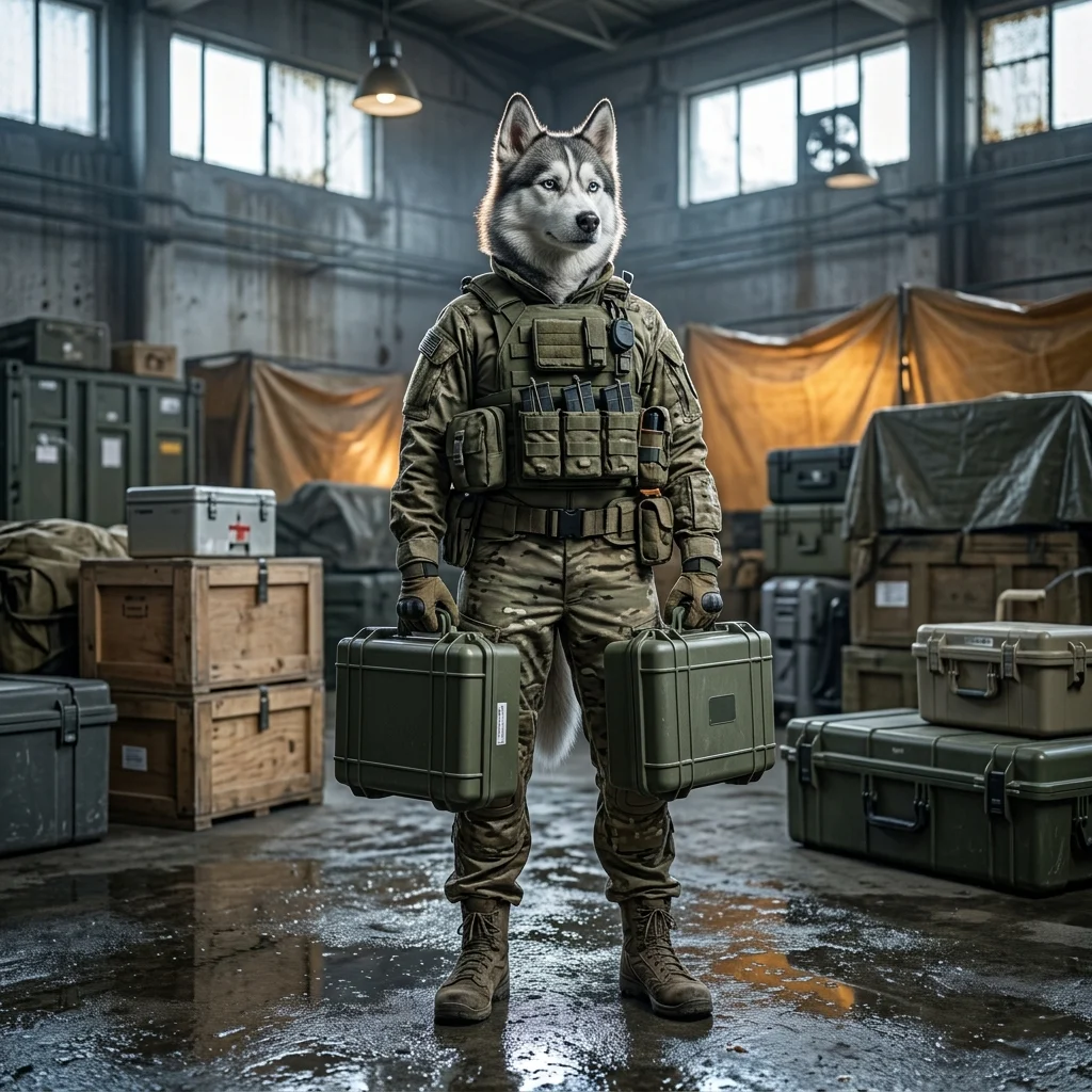 ภาพประกอบบรรยากาศการแพทย์ภาคสนามท่ามกลางธีมสงครามของ Wardogs โดยไม่มีข้อความหรือป้ายที่อ่านได้