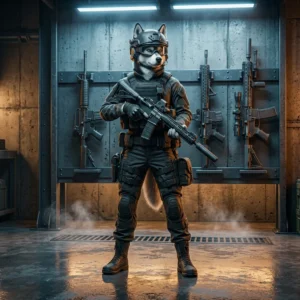 ภาพประกอบหัวข้อระดับขั้นอาวุธใน War Dogs สื่อถึงการจัดลำดับอาวุธภายในเกม โดยไม่มีข้อความหรือป้ายกำกับที่อ่านได้